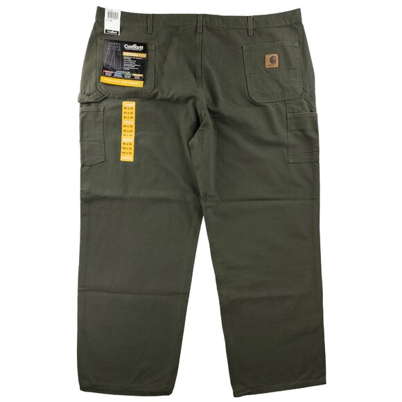 Carhartt Vintage Washed Duck Work Dungaree Carpenter Pants "50x30" Real 49x30 NW - Picture 3 of 14